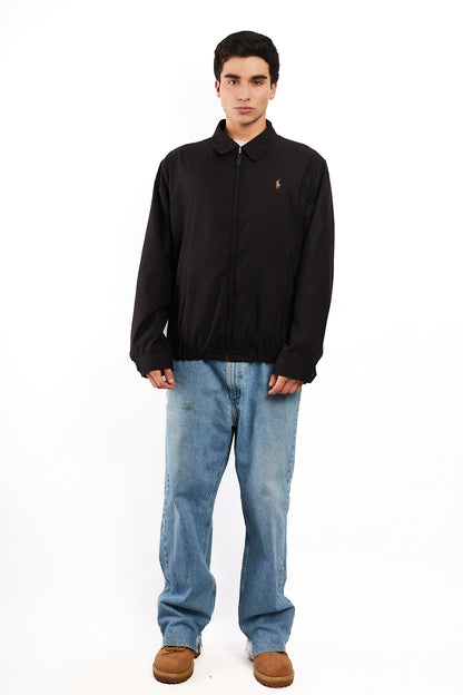 2010 Polo Ralph Lauren Black Bi-Swing Harrington (L/XL)