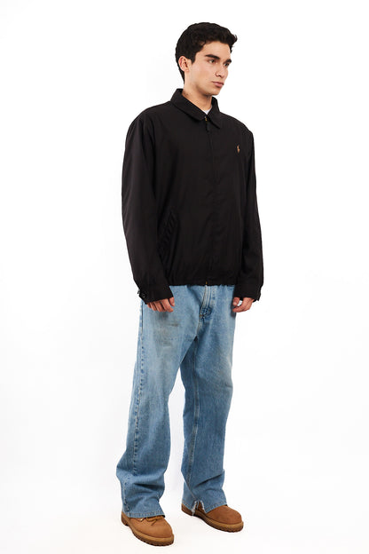 2010 Polo Ralph Lauren Black Bi-Swing Harrington (L/XL)