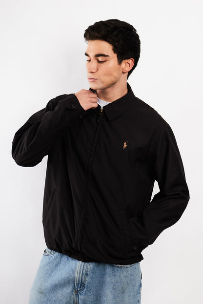 2010 Polo Ralph Lauren Black Bi-Swing Harrington (L/XL)