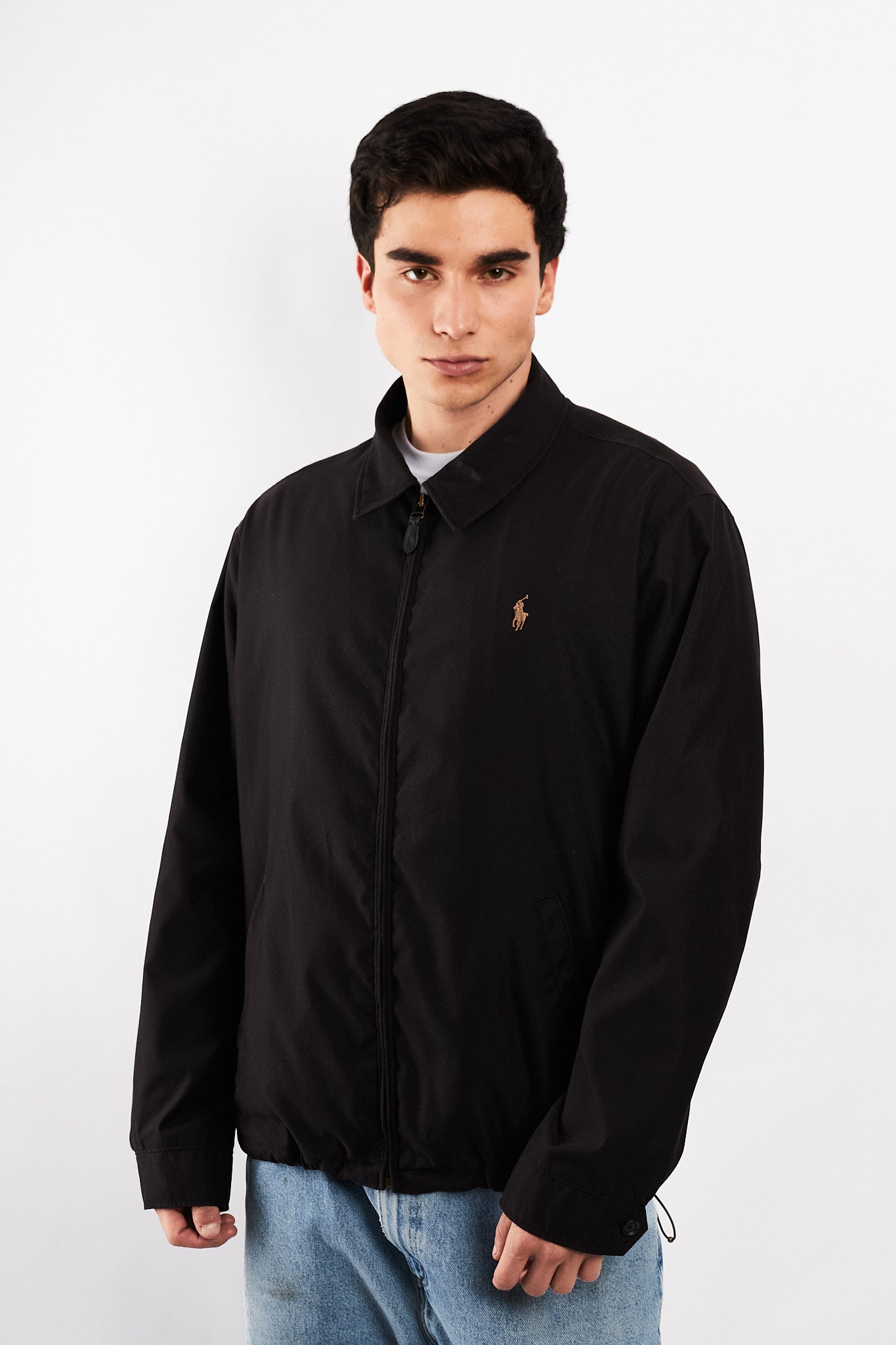 2010 Polo Ralph Lauren Black Bi-Swing Harrington (L/XL)