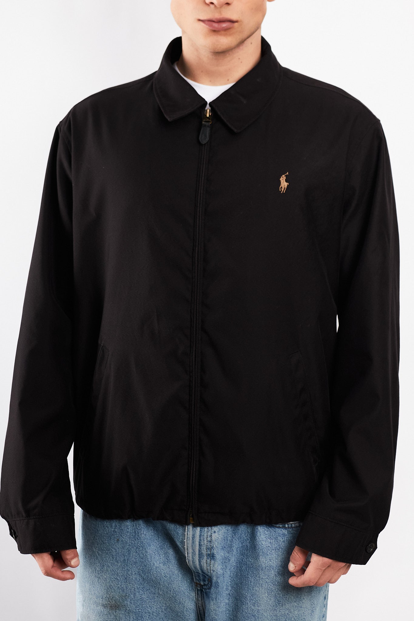 2010 Polo Ralph Lauren Black Bi-Swing Harrington (L/XL)