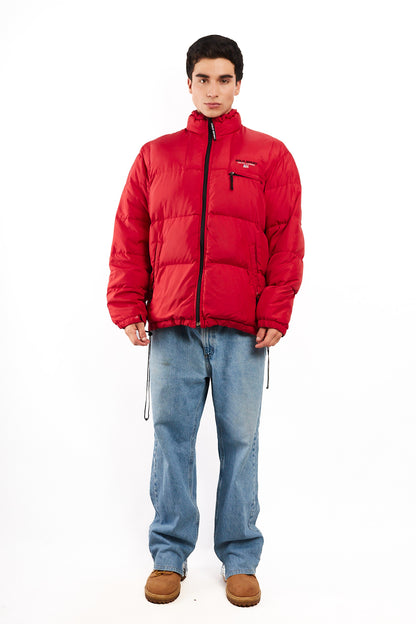 2000 Vintage Polo Sport RL Rust Red Impermeable Down Puffer Jacket (L/XL)