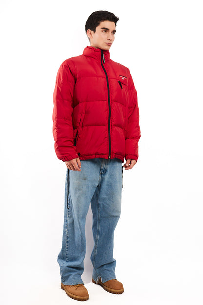 2000 Vintage Polo Sport RL Rust Red Impermeable Down Puffer Jacket (L/XL)