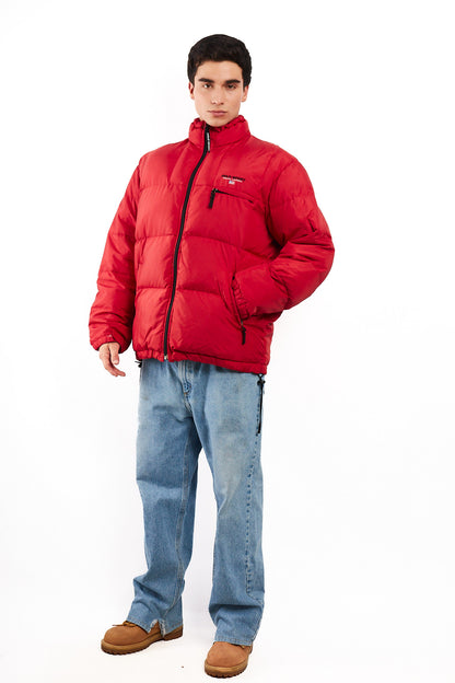 2000 Vintage Polo Sport RL Rust Red Impermeable Down Puffer Jacket (L/XL)