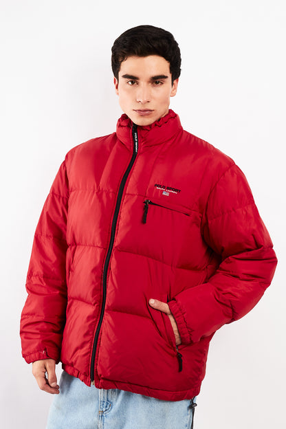 2000 Vintage Polo Sport RL Rust Red Impermeable Down Puffer Jacket (L/XL)