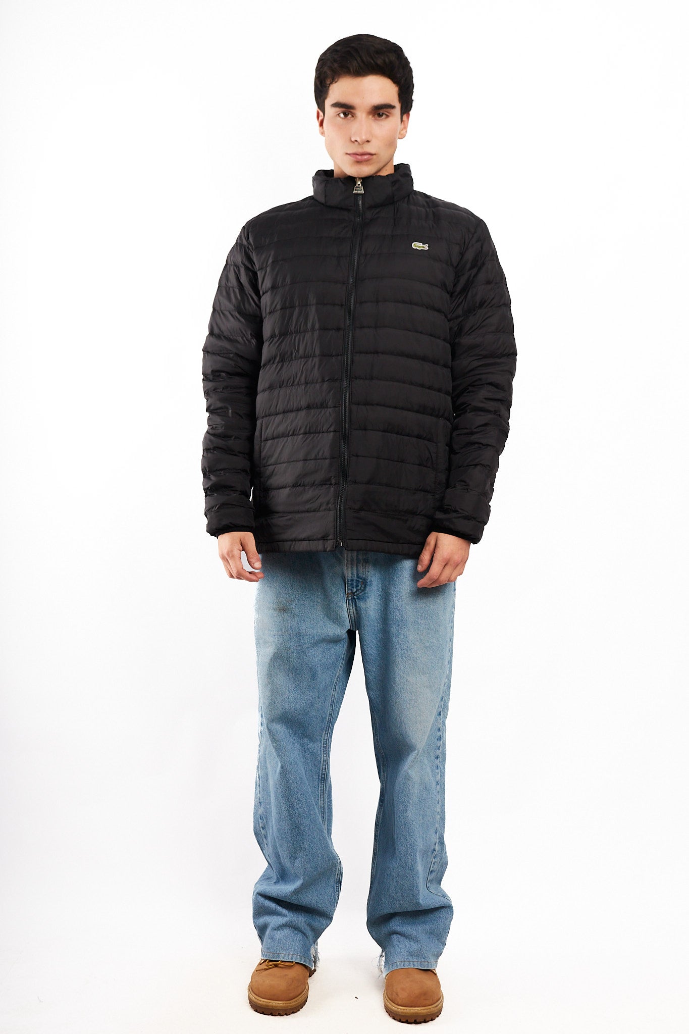2010 Lacoste Black Puffer Jacket (L/XL)