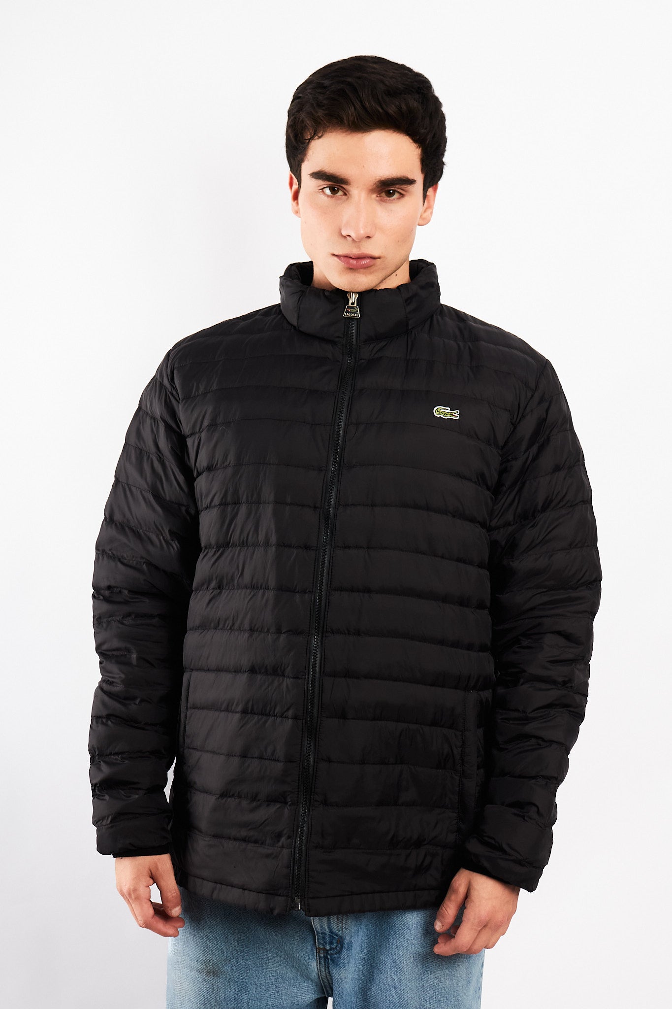 2010 Lacoste Black Puffer Jacket (L/XL)