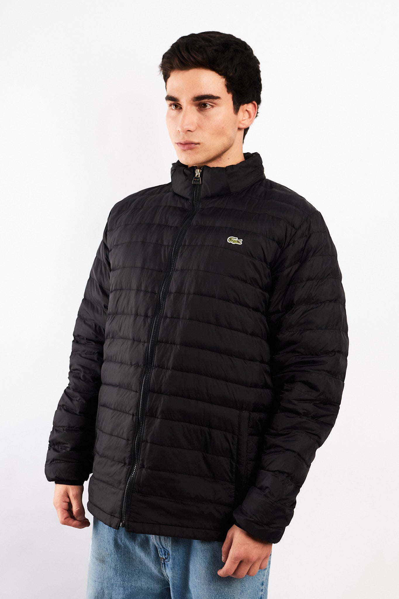 2010 Lacoste Black Puffer Jacket (L/XL)