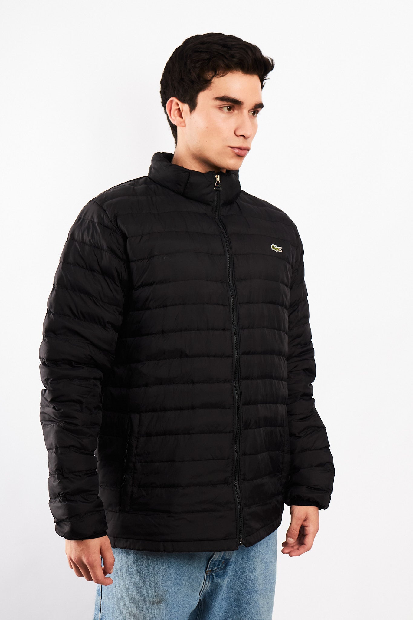 2010 Lacoste Black Puffer Jacket (L/XL)