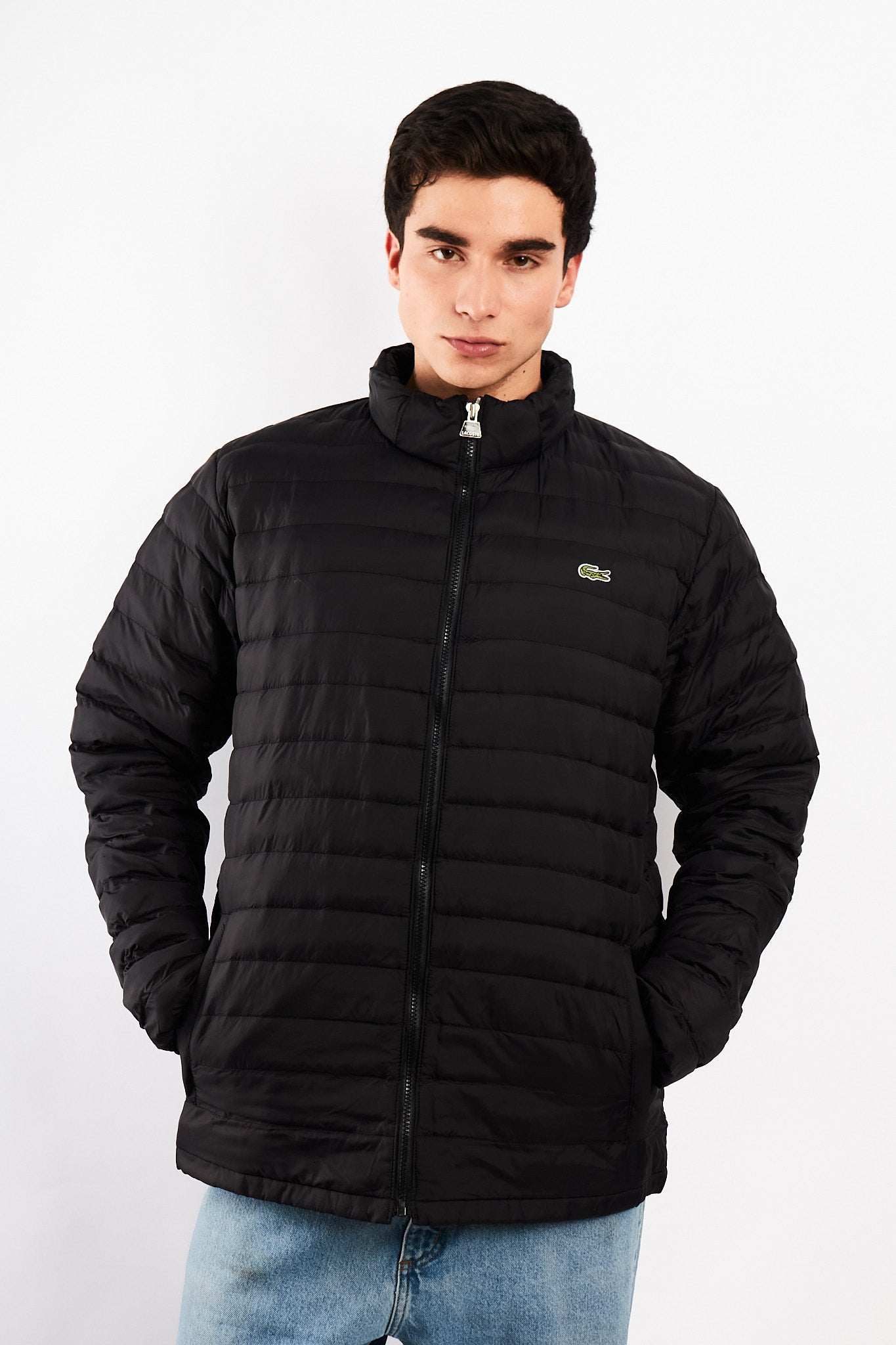 2010 Lacoste Black Puffer Jacket (L/XL)