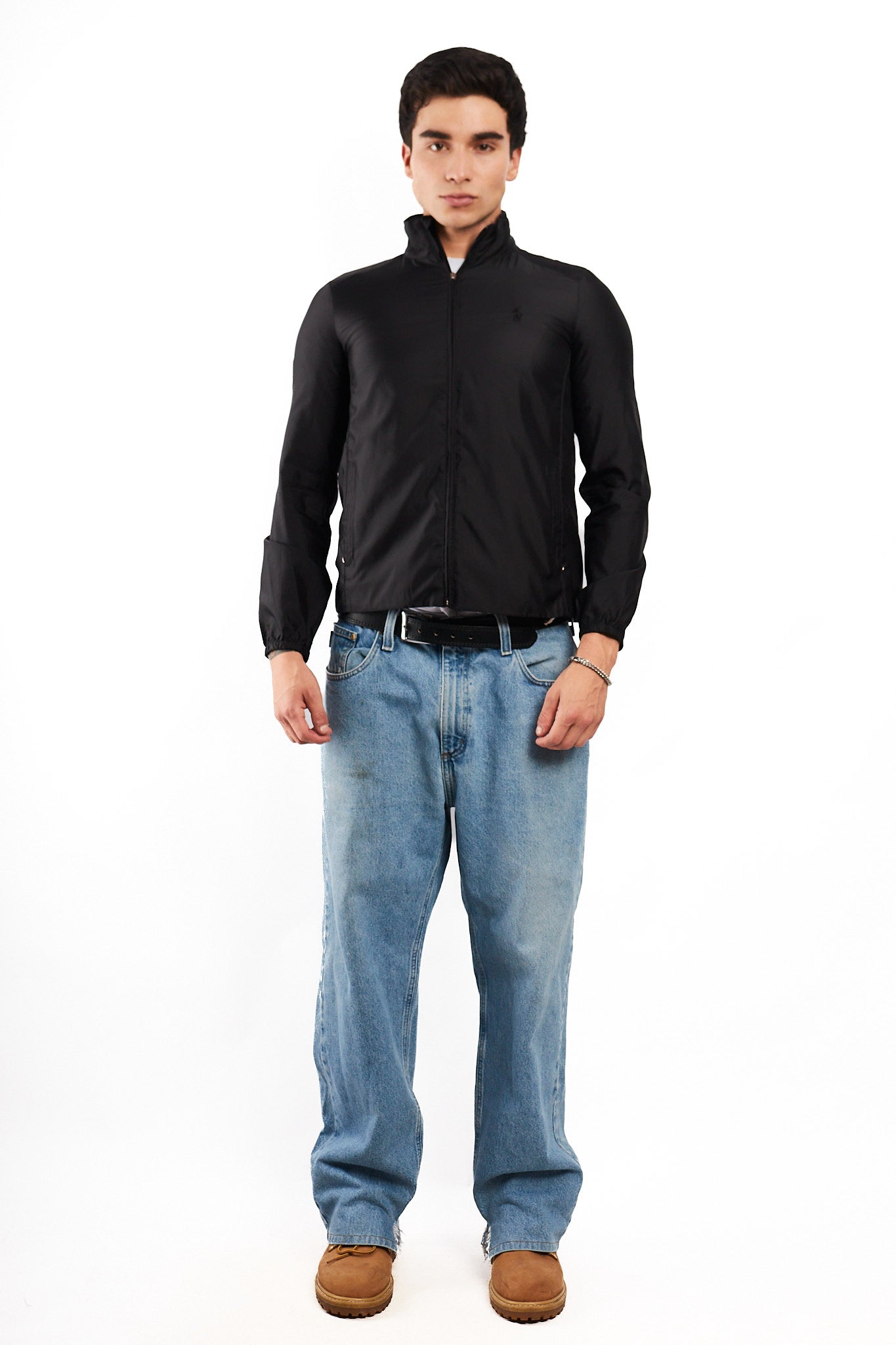 2000 Vintage Polo Ralph Lauren Black Impermeable Winbreaker (S)