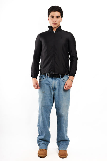 2000 Vintage Polo Ralph Lauren Black Impermeable Winbreaker (S)