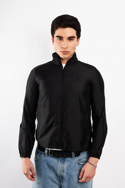 2000 Vintage Polo Ralph Lauren Black Impermeable Winbreaker (S)