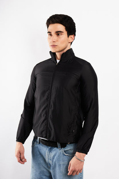 2000 Vintage Polo Ralph Lauren Black Impermeable Winbreaker (S)