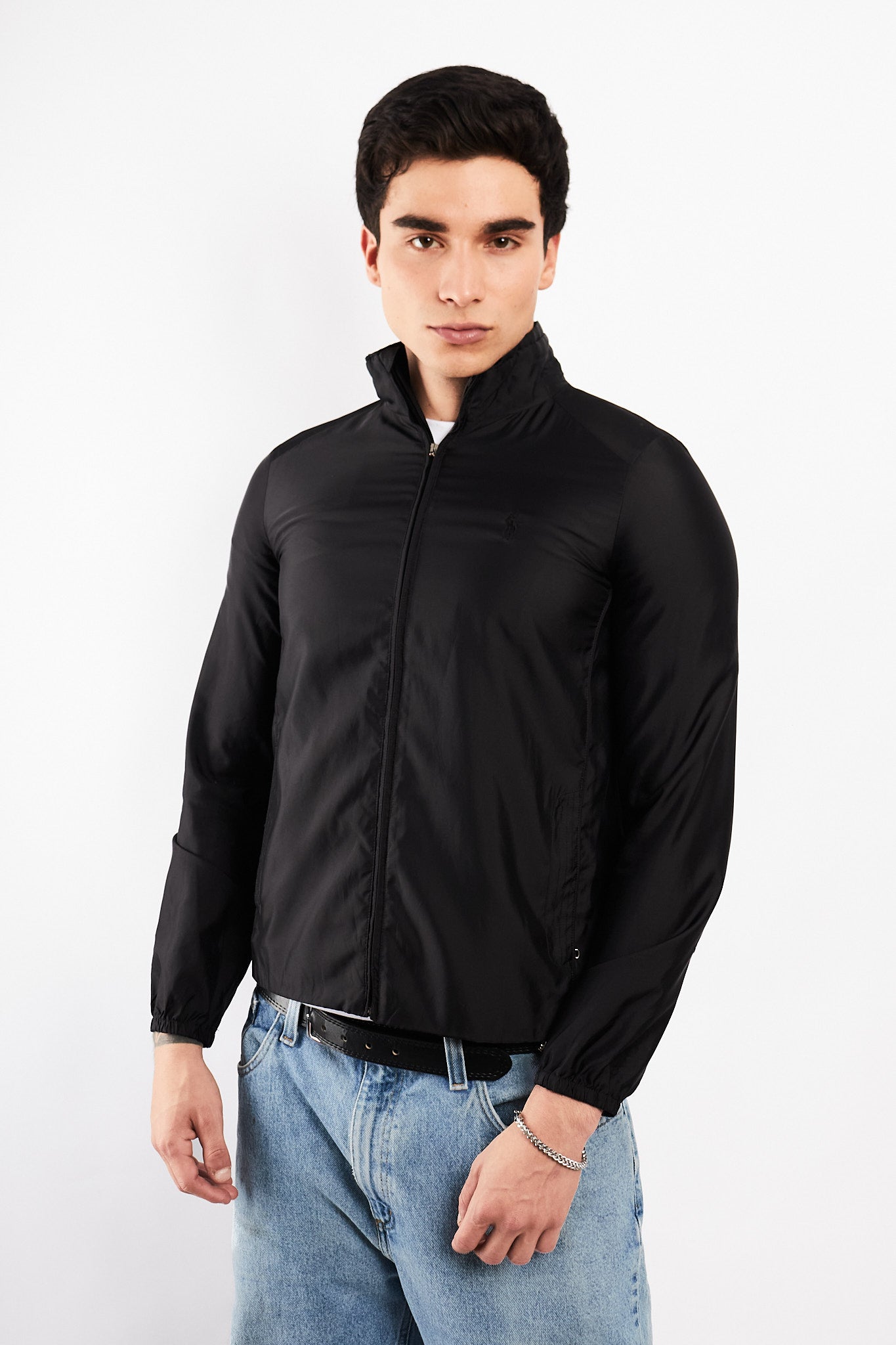 2000 Vintage Polo Ralph Lauren Black Impermeable Winbreaker (S)