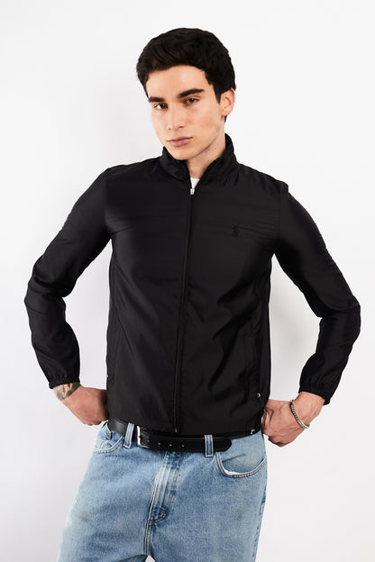 2000 Vintage Polo Ralph Lauren Black Impermeable Winbreaker (S)