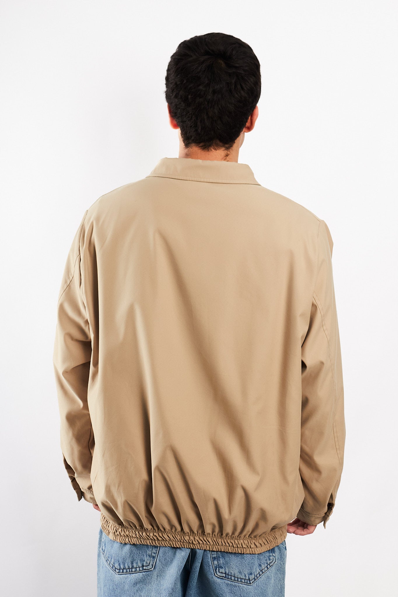 2000 Vintage Polo Ralph Lauren Khakhi bi-swing Impermeable Harrington (L/XL)