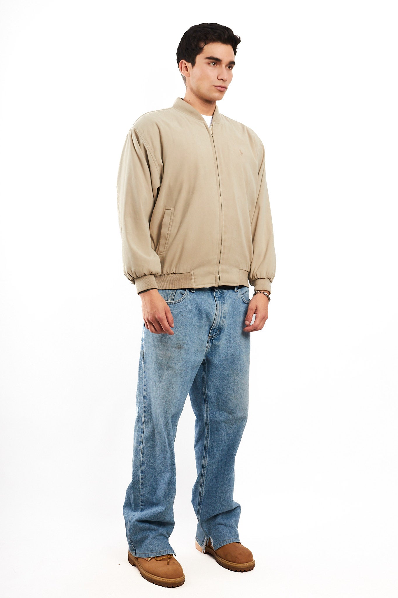 1990 Vintage Polo Ralph Lauren Sport Sand Bomber Jacket (M/L)