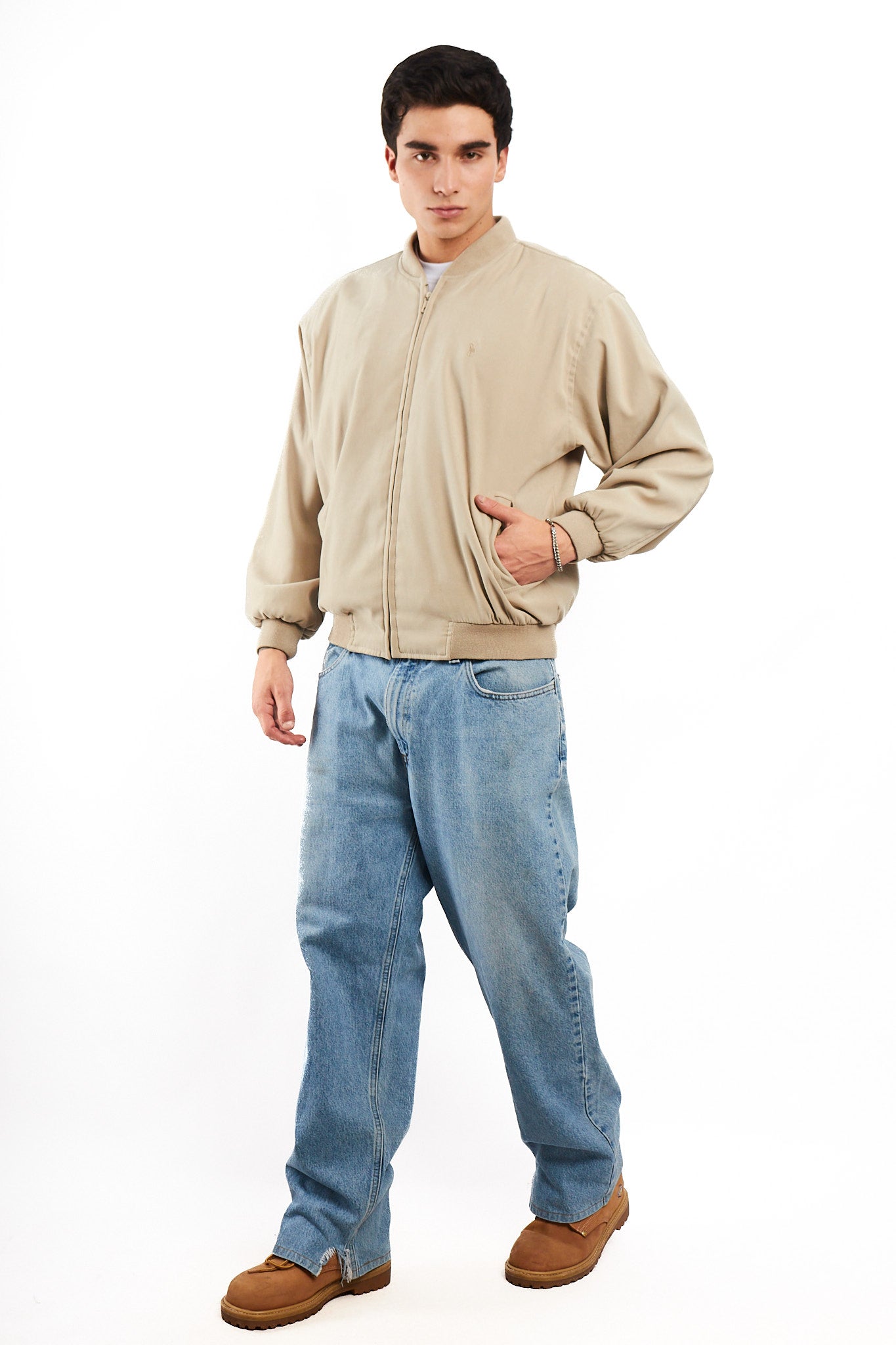 1990 Vintage Polo Ralph Lauren Sport Sand Bomber Jacket (M/L)