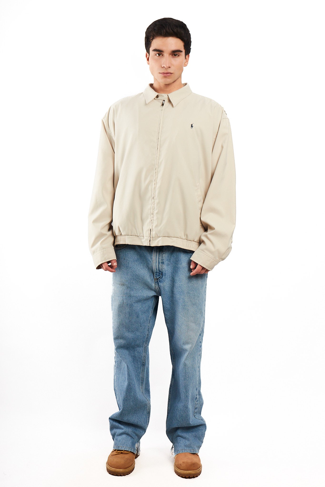 1990 Vintage Polo Golf Ralph Lauren Bone Bi-swing Harrington (XL)