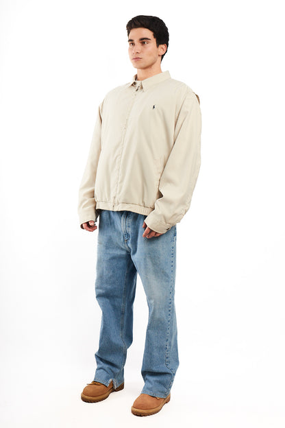 1990 Vintage Polo Golf Ralph Lauren Bone Bi-swing Harrington (XL)
