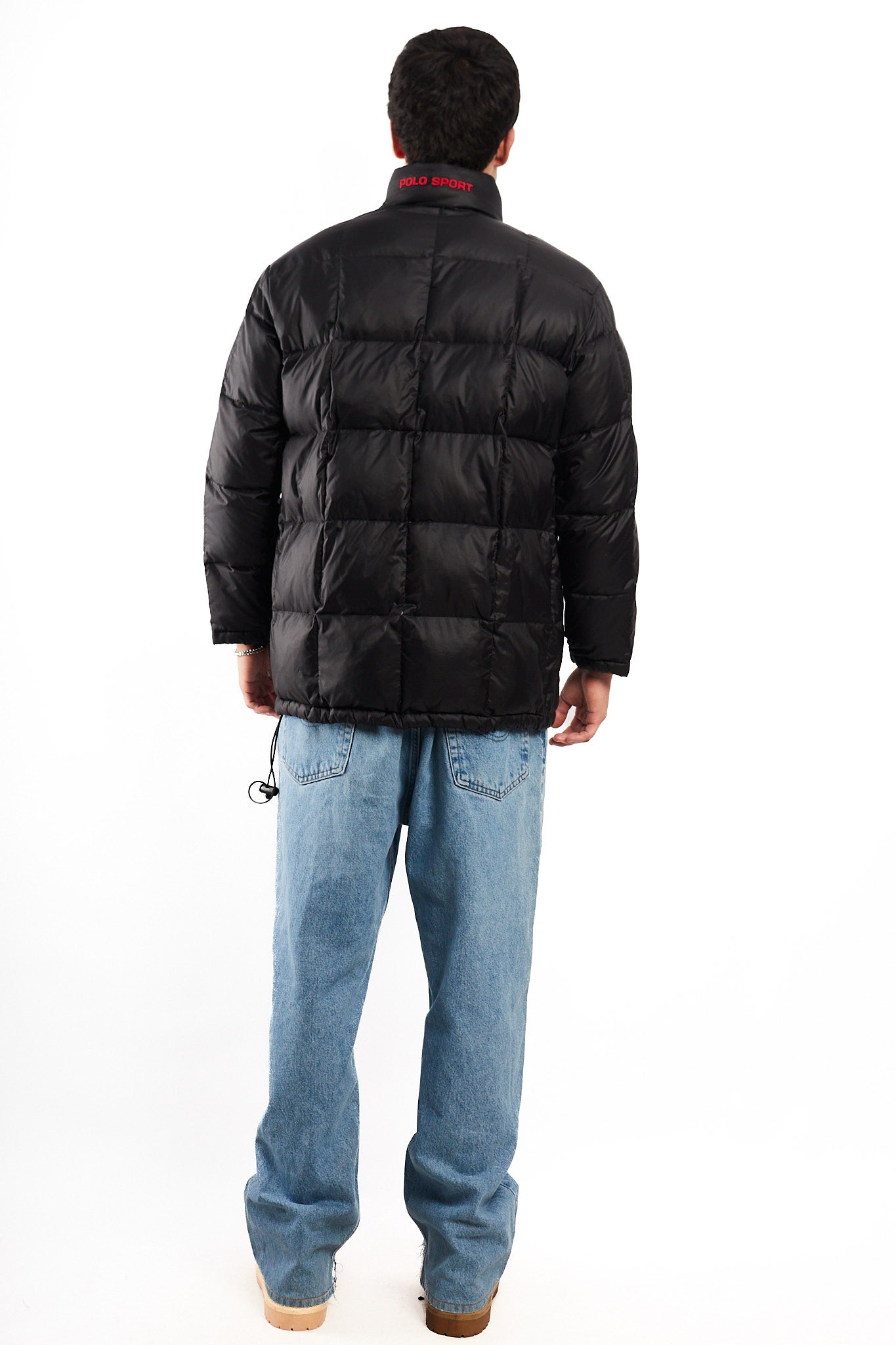 2000 Vintage Polo Spor RL Black Impermeable Down Puffer Jacket (M)