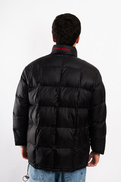 2000 Vintage Polo Spor RL Black Impermeable Down Puffer Jacket (M)