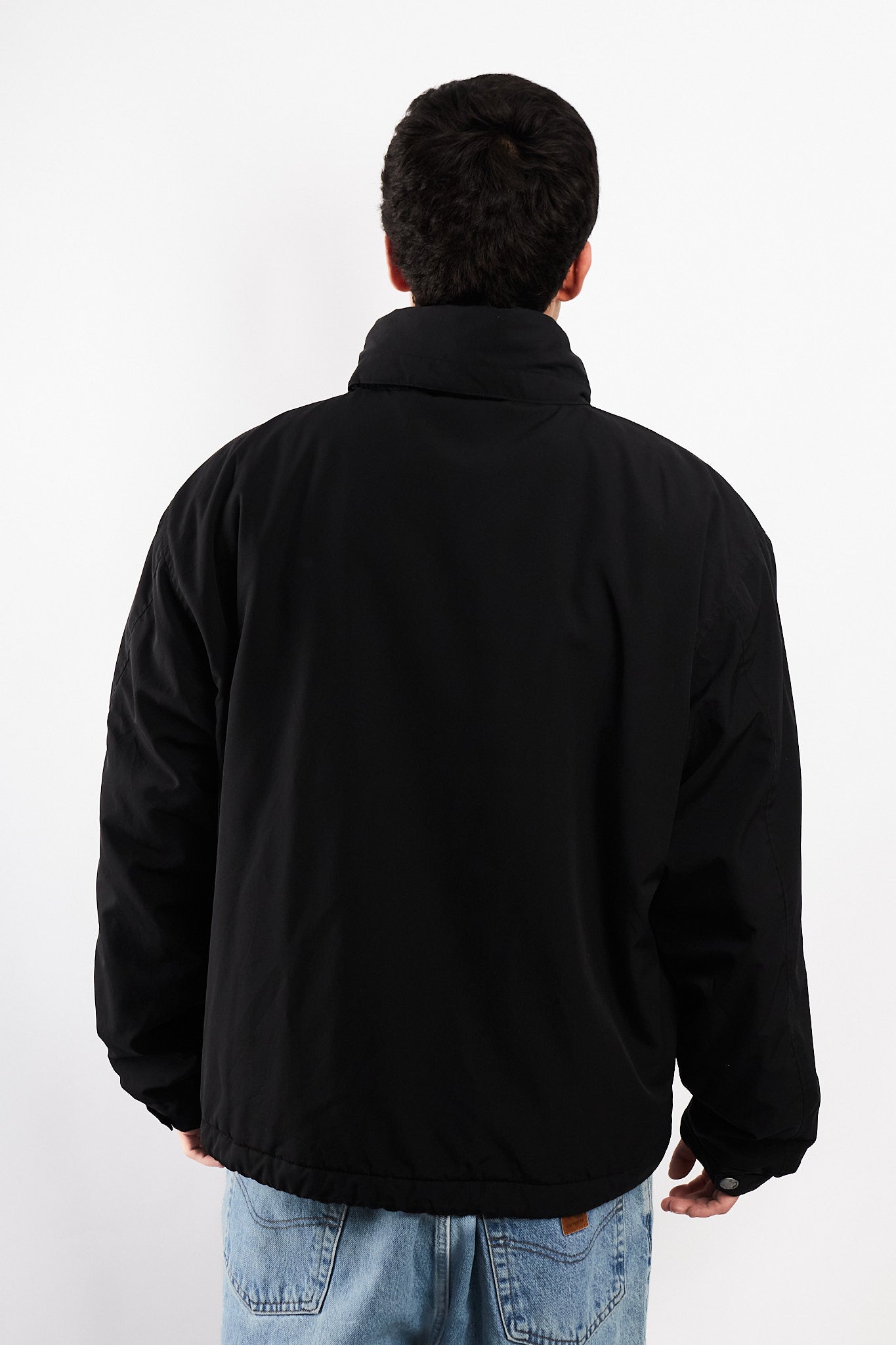 2000 Vintage Polo Ralph Lauren Black Impermeable Bomber Jacket (L/XL)