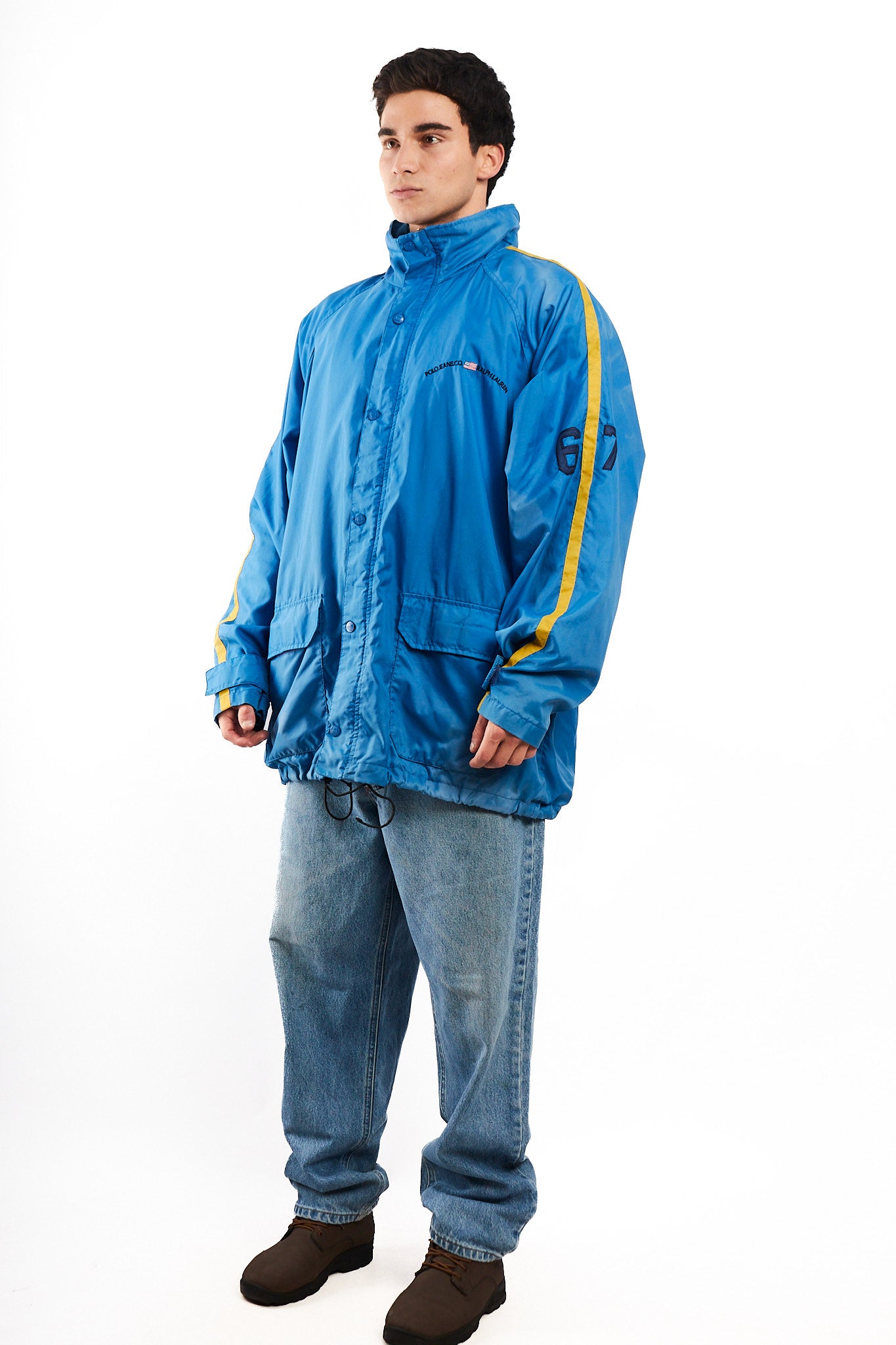2000 Vintage Polo Jeans Co. Electric Blue Windbreaker(XL)
