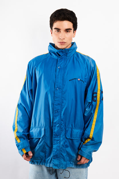 2000 Vintage Polo Jeans Co. Electric Blue Windbreaker(XL)
