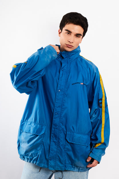 2000 Vintage Polo Jeans Co. Electric Blue Windbreaker(XL)