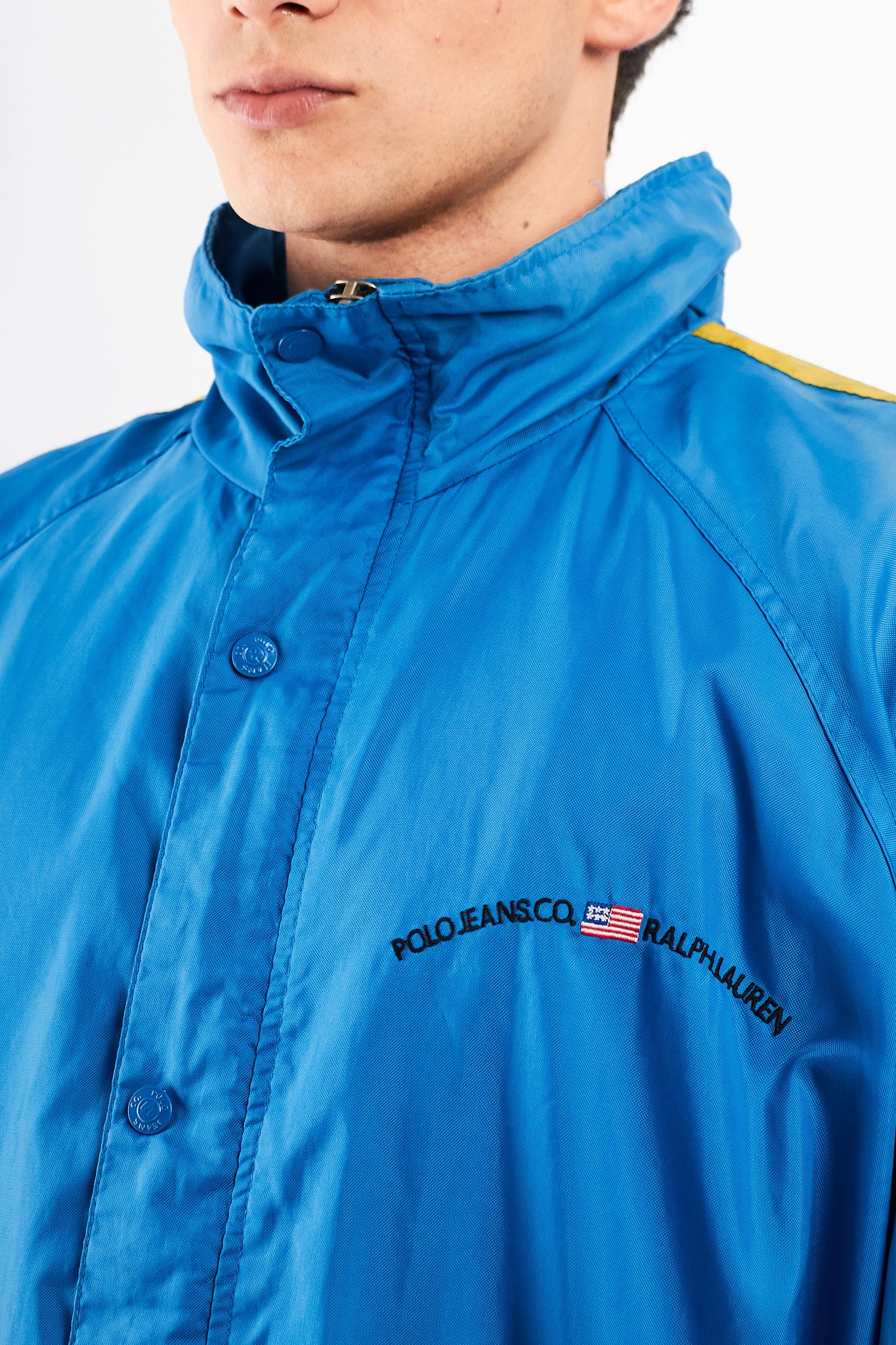 2000 Vintage Polo Jeans Co. Electric Blue Windbreaker(XL)
