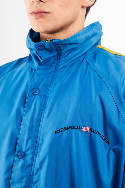 2000 Vintage Polo Jeans Co. Electric Blue Windbreaker(XL)