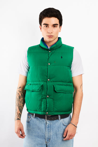 1990 Vintage Polo Ralph Lauren Reversible Down Puffer Vest (S/M)