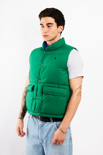 1990 Vintage Polo Ralph Lauren Reversible Down Puffer Vest (S/M)