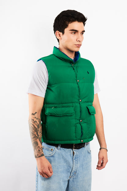 1990 Vintage Polo Ralph Lauren Reversible Down Puffer Vest (S/M)