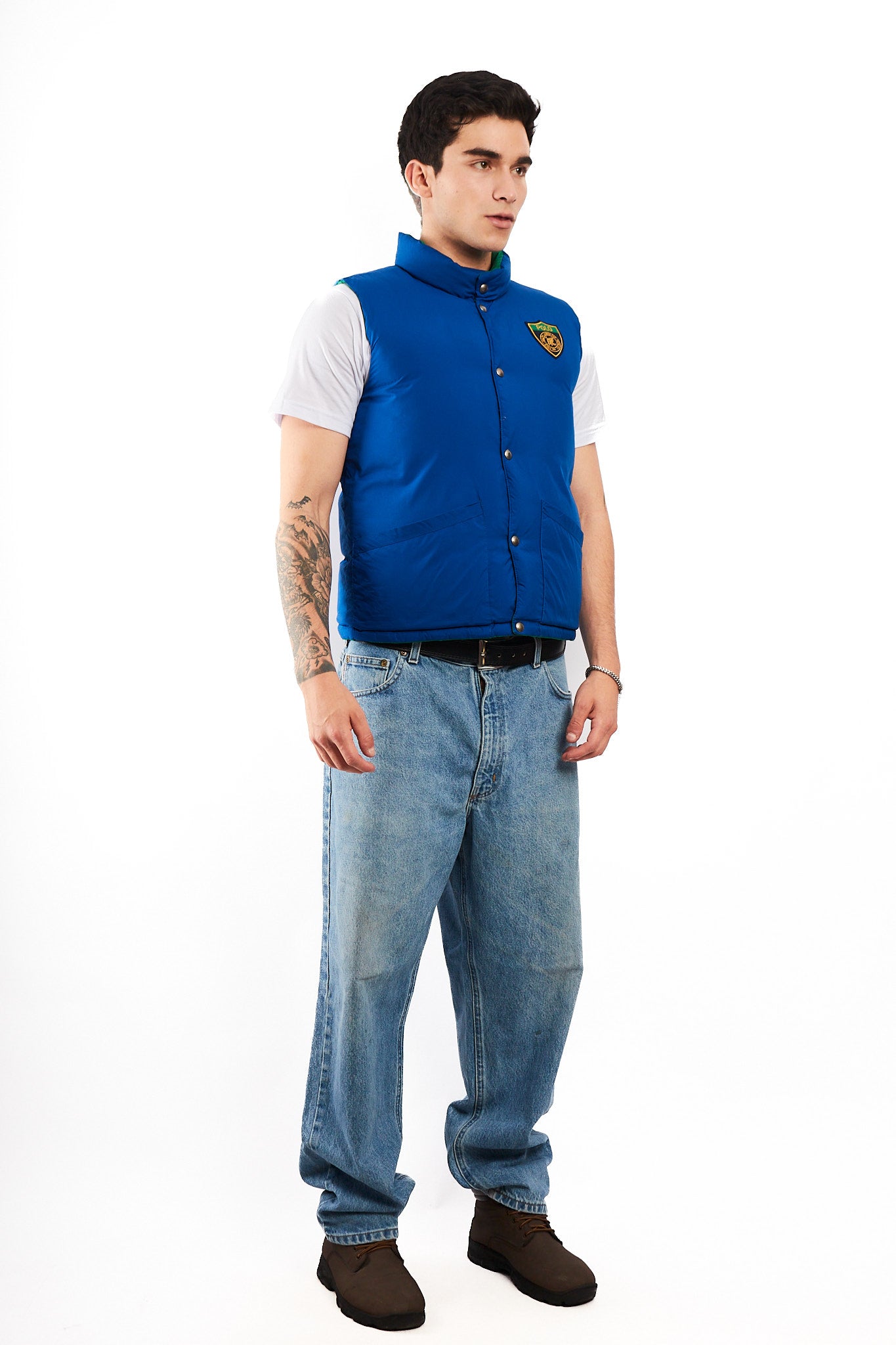 1990 Vintage Polo Ralph Lauren Reversible Down Puffer Vest (S/M)