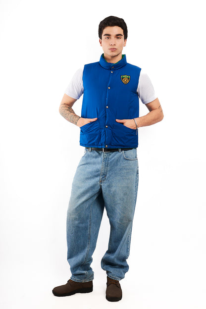 1990 Vintage Polo Ralph Lauren Reversible Down Puffer Vest (S/M)