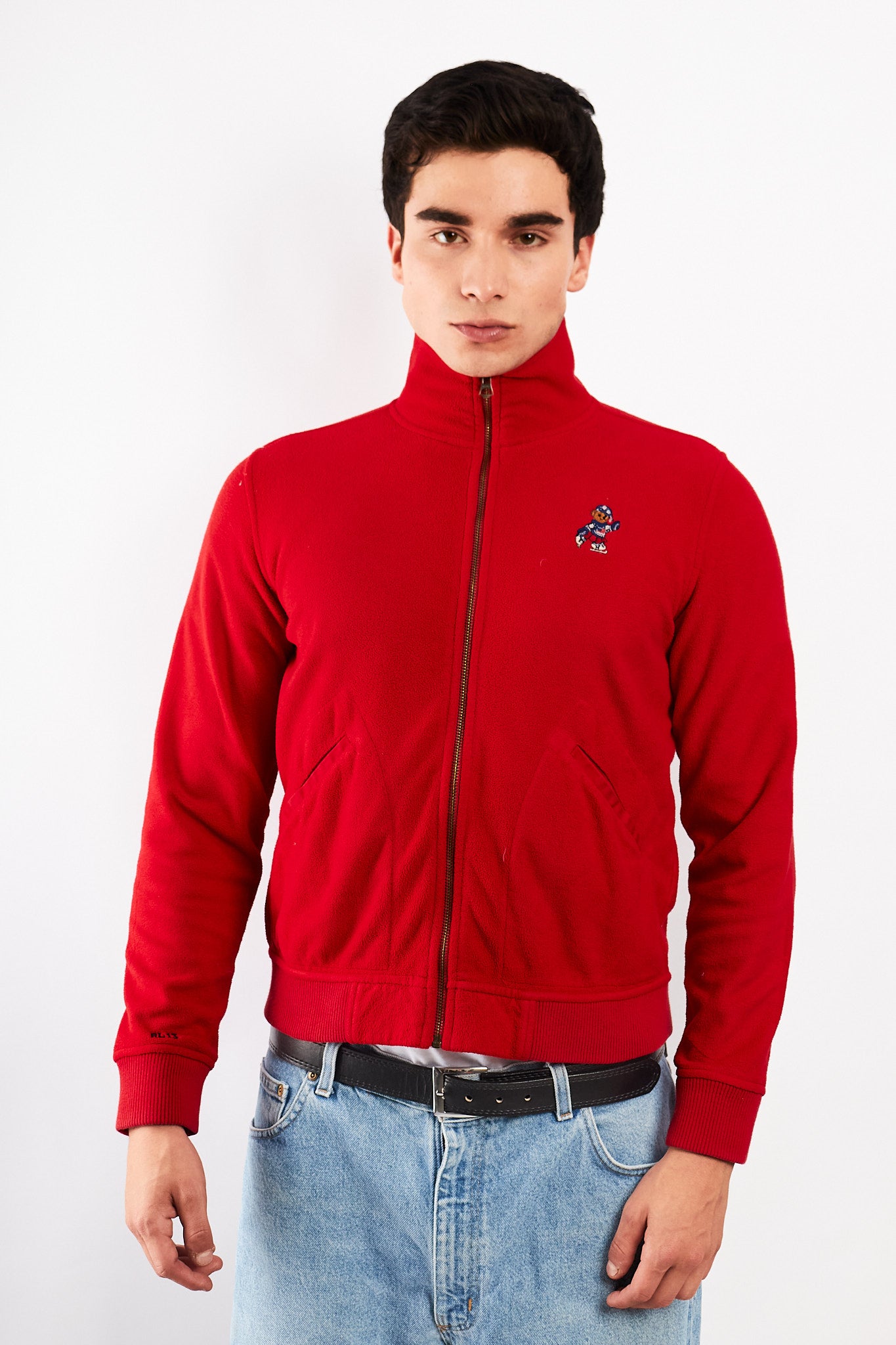 2000 Vintage Ralph Lauren Polo Bear Fleece Jacket (S/M)