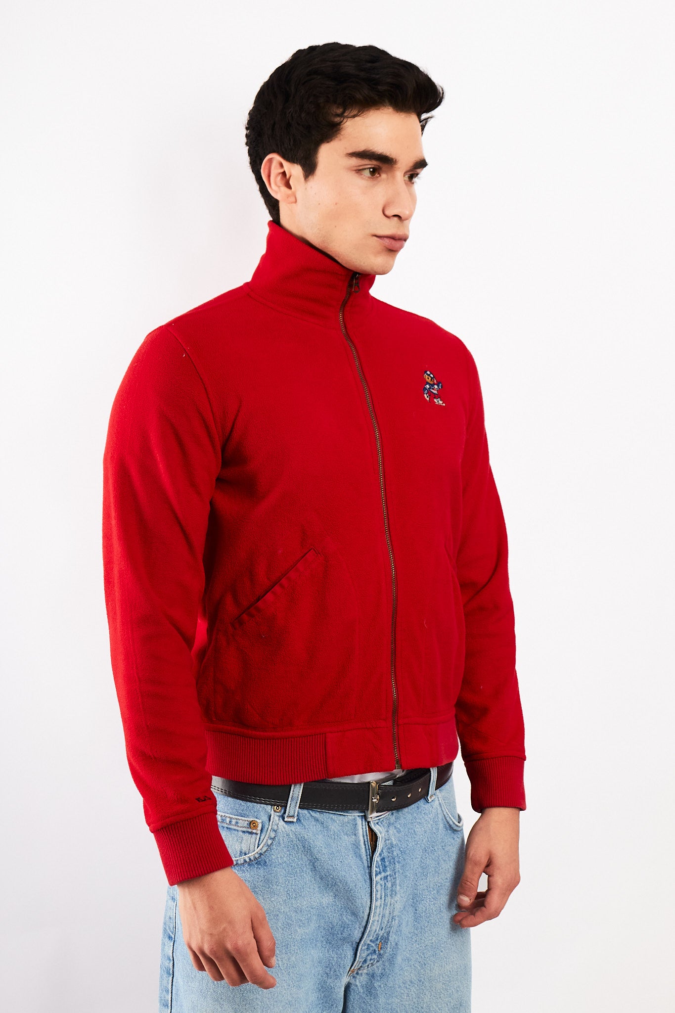 2000 Vintage Ralph Lauren Polo Bear Fleece Jacket (S/M)