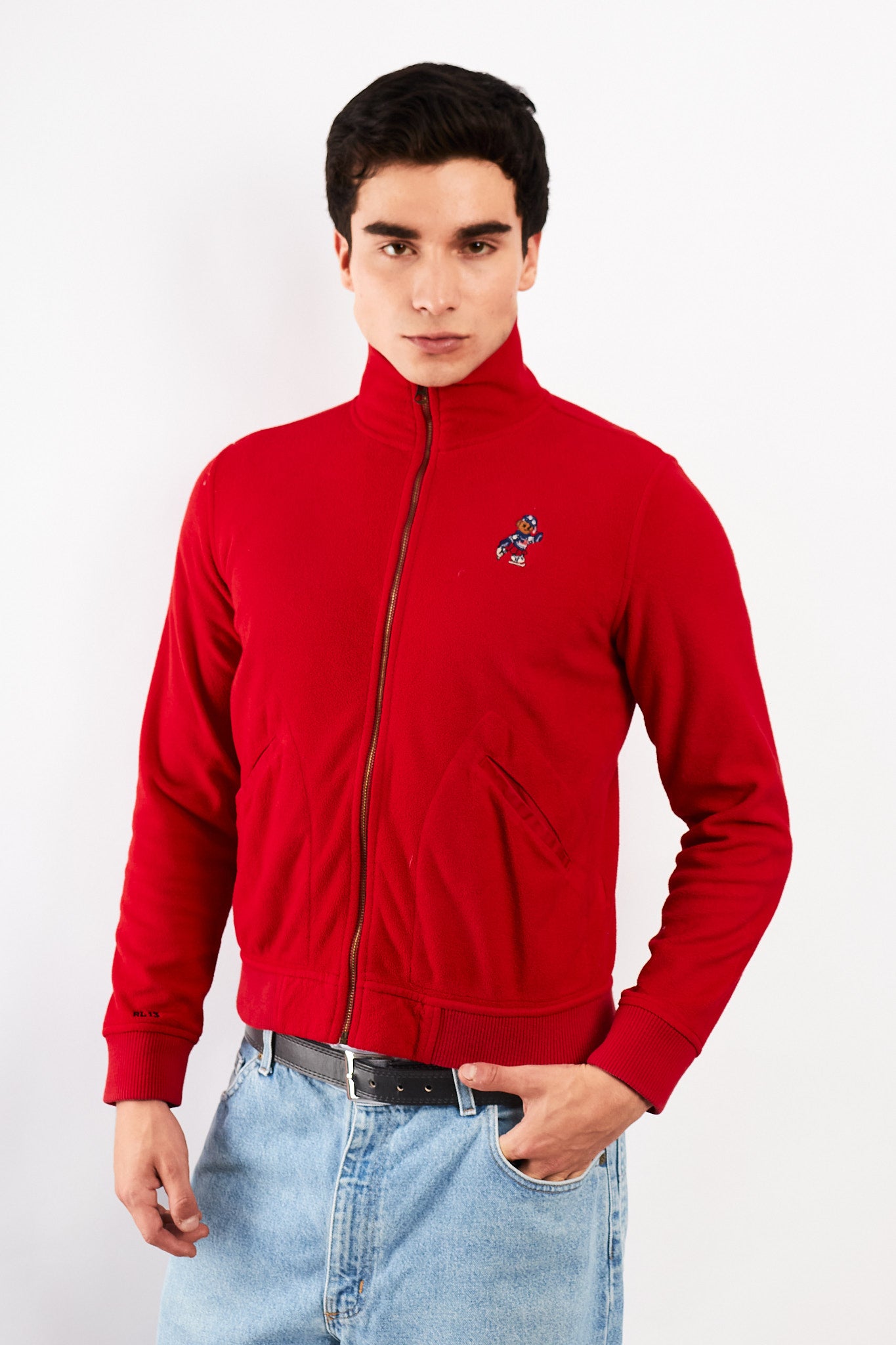 2000 Vintage Ralph Lauren Polo Bear Fleece Jacket (S/M)