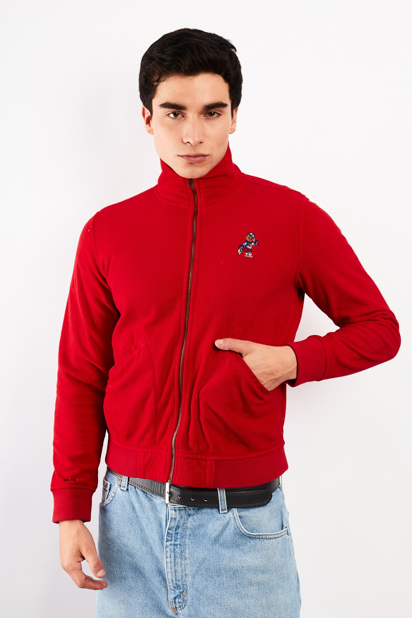 2000 Vintage Ralph Lauren Polo Bear Fleece Jacket (S/M)
