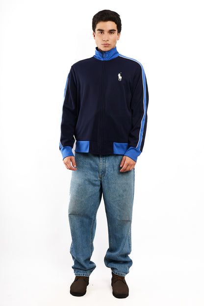 2000 Polo Ralph Lauren Navy Big Pony Track Jacket (L/XL)