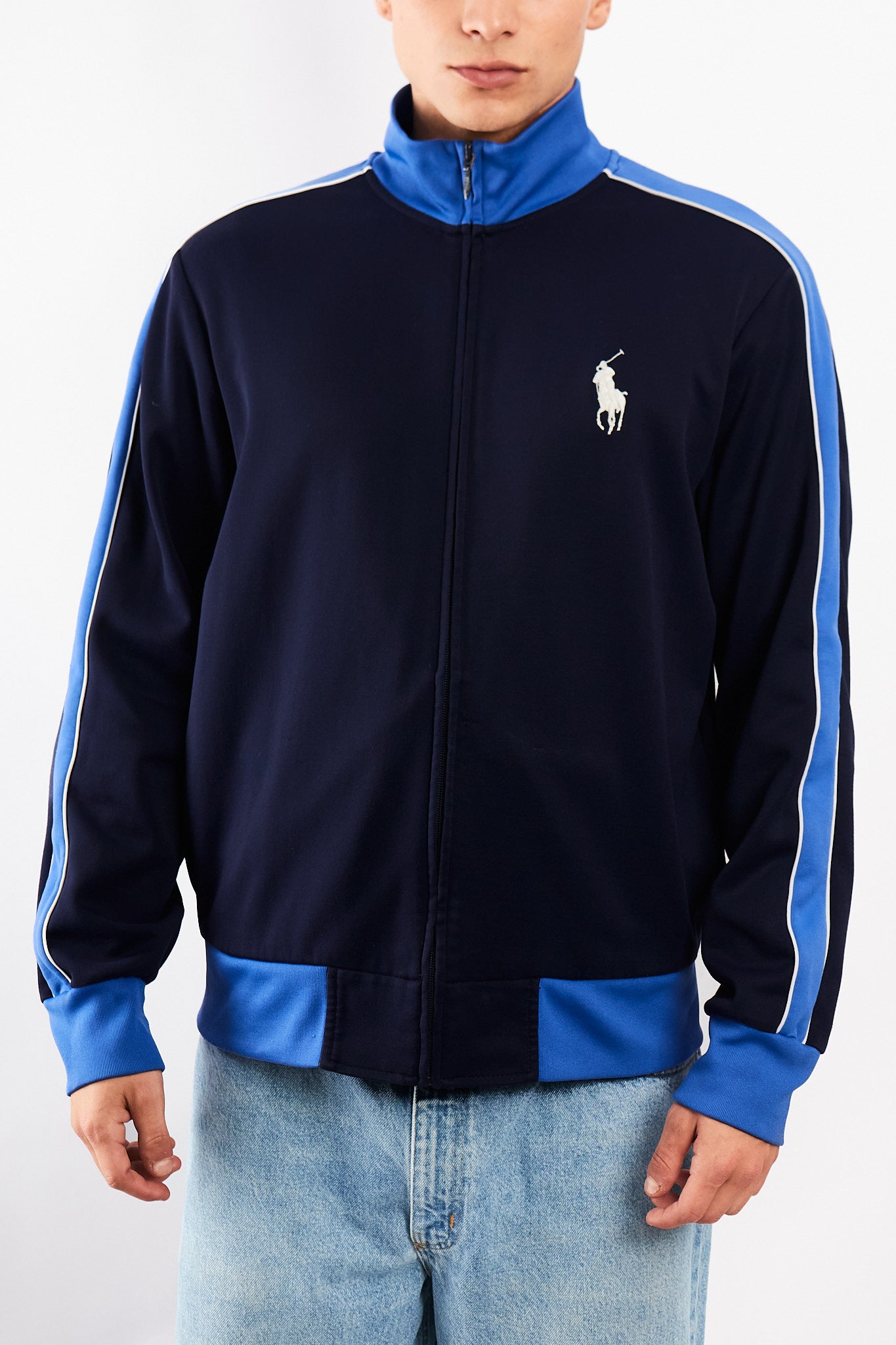 2000 Polo Ralph Lauren Navy Big Pony Track Jacket (L/XL)