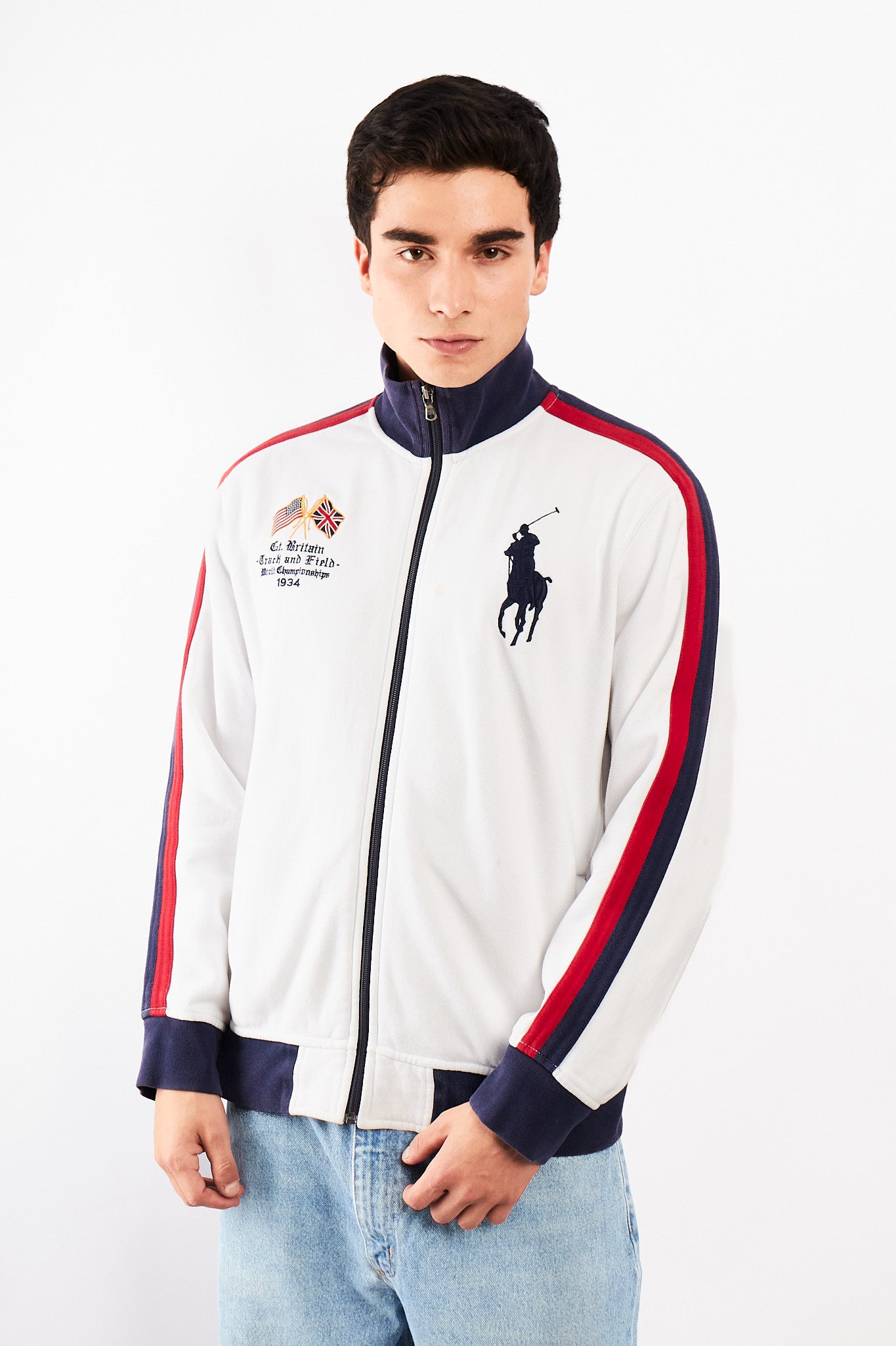 2000 Vintage Polo Big Pony Great Britan Cotton Jacket (M/L)