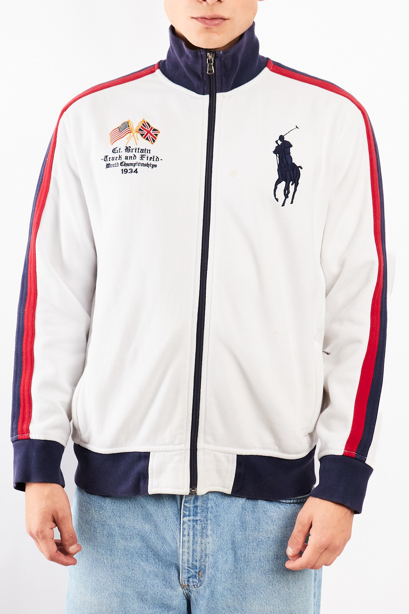 2000 Vintage Polo Big Pony Great Britan Cotton Jacket (M/L)