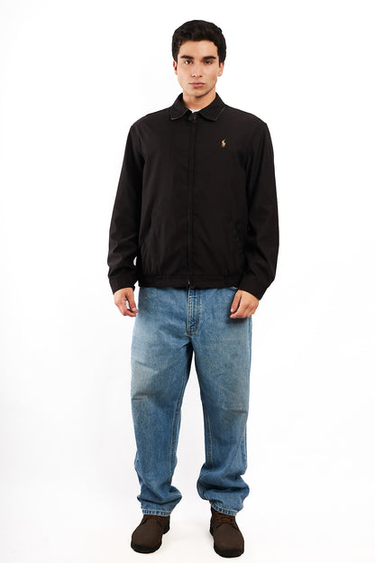 2000 Vintage Polo Ralph Lauren Black Bi-Swing Impermeable Jacket (M/L)