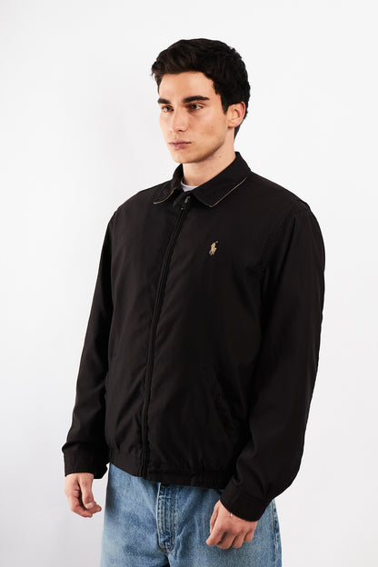 2000 Vintage Polo Ralph Lauren Black Bi-Swing Impermeable Jacket (M/L)