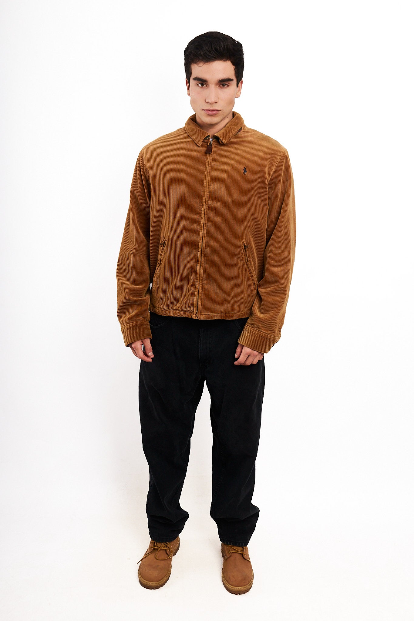 2000 Vintage Polo Ralph Lauren Corduroy Harrington Jacket (M/L)