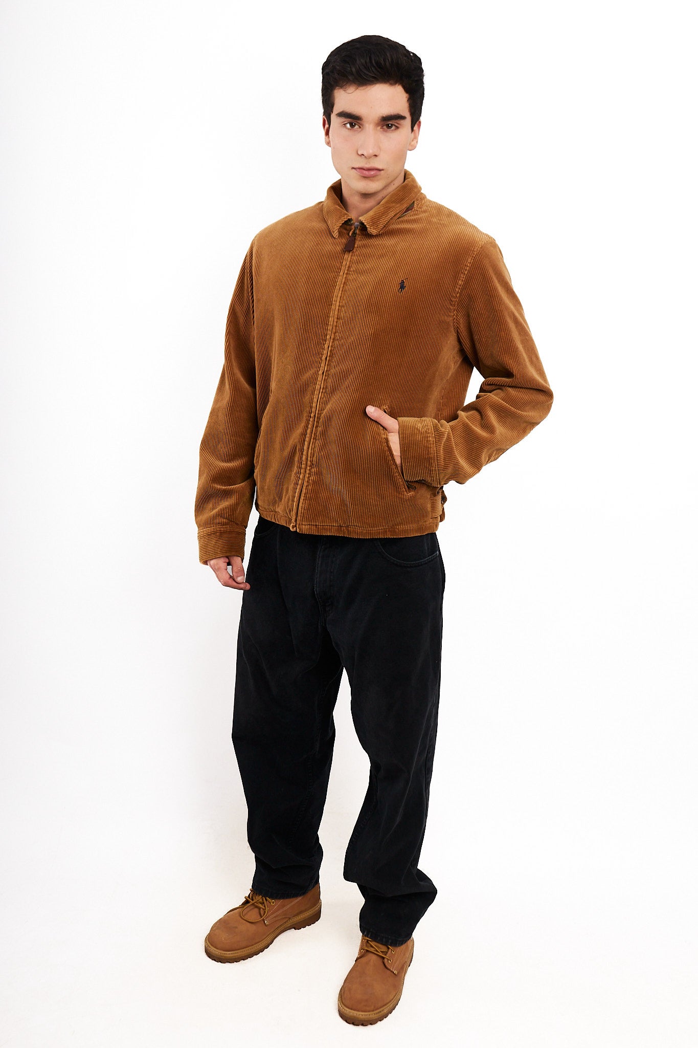 2000 Vintage Polo Ralph Lauren Corduroy Harrington Jacket (M/L)